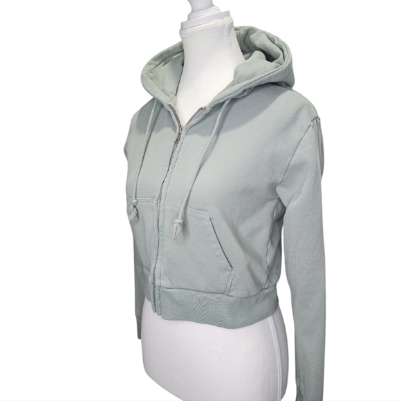 Pacsun - John Galt Mint Green Zip Up Hoodie - Picture 2 of 11